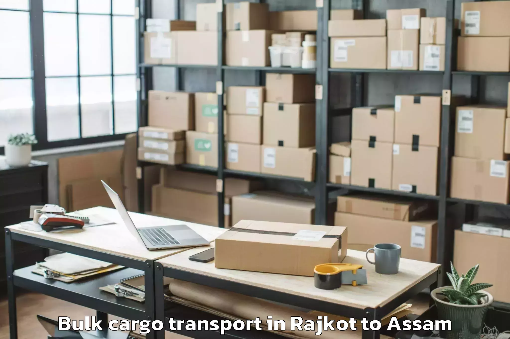 Comprehensive Rajkot to Raha Bulk Cargo Transport